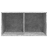Produktbild för Vinylhylla betonggrå 71x34x36 cm konstruerat trä