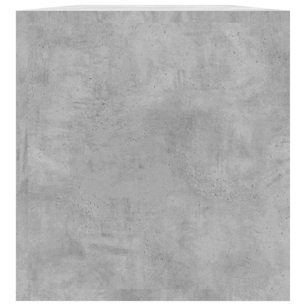 Produktbild för Vinylhylla betonggrå 71x34x36 cm konstruerat trä