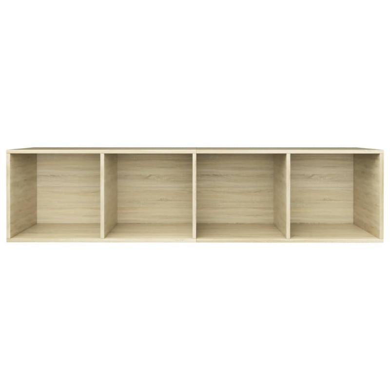 Produktbild för Bokhylla/tv-bänk sonoma-ek 36x30x143 cm konstruerat trä