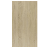Produktbild för Bokhylla/skänk sonoma-ek 50x25x80 cm konstruerat trä