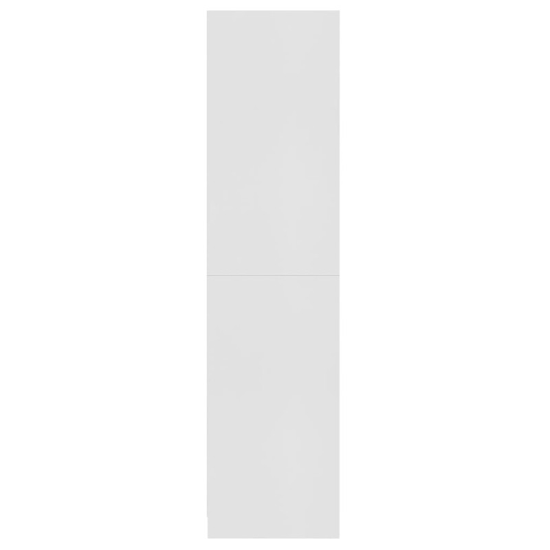 Produktbild för Garderob vit 100x50x200 cm konstruerat trä