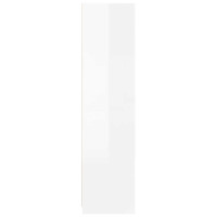 Produktbild för Garderob högglans vit 100x50x200 cm konstruerat trä