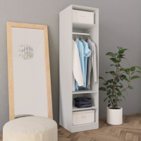 Miniatyr av produktbild för Garderob vit 50x50x200 cm konstruerat trä
