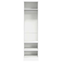 Produktbild för Garderob vit 50x50x200 cm konstruerat trä