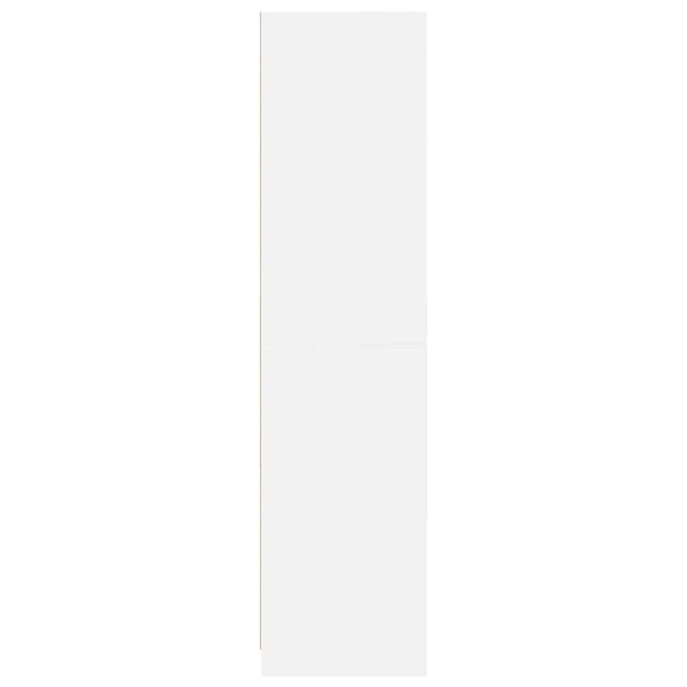Produktbild för Garderob vit 50x50x200 cm konstruerat trä