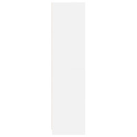 Produktbild för Garderob vit 50x50x200 cm konstruerat trä