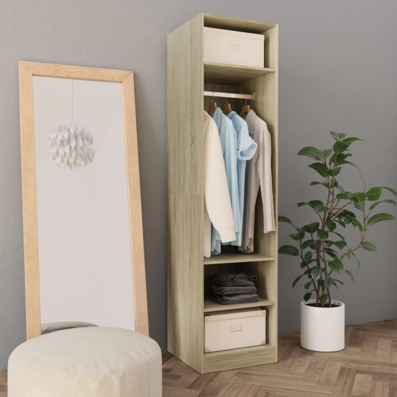 Produktbild för Garderob sonoma-ek 50x50x200 cm konstruerat trä