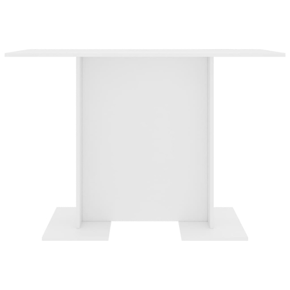 Produktbild för Matbord vit 110x60x75 cm konstruerat trä