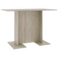 Produktbild för Matbord sonoma-ek 110x60x75 cm konstruerat trä