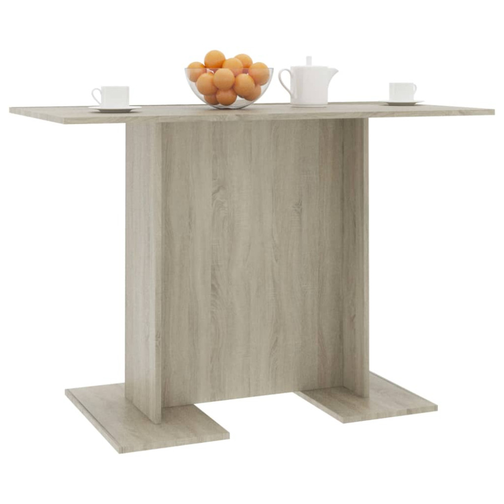 Produktbild för Matbord sonoma-ek 110x60x75 cm konstruerat trä