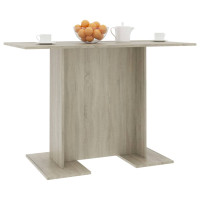 Produktbild för Matbord sonoma-ek 110x60x75 cm konstruerat trä