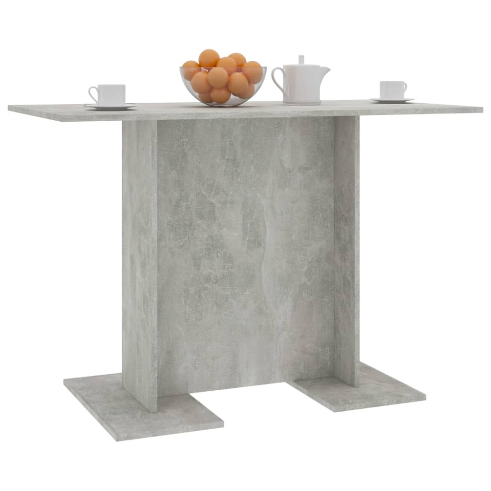 Produktbild för Matbord betonggrå 110x60x75 cm konstruerat trä