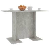 Produktbild för Matbord betonggrå 110x60x75 cm konstruerat trä