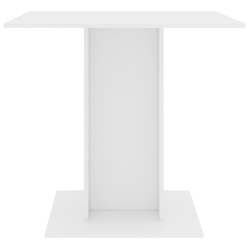 Produktbild för Matbord vit 80x80x75 cm spånskiva