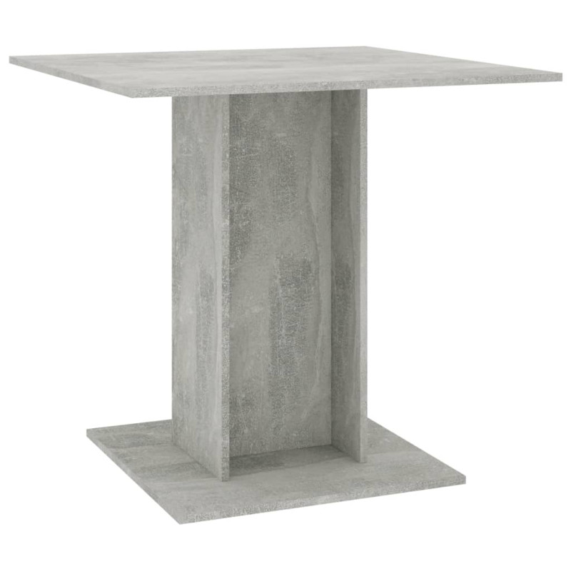 Produktbild för Matbord betonggrå 80x80x75 cm spånskiva