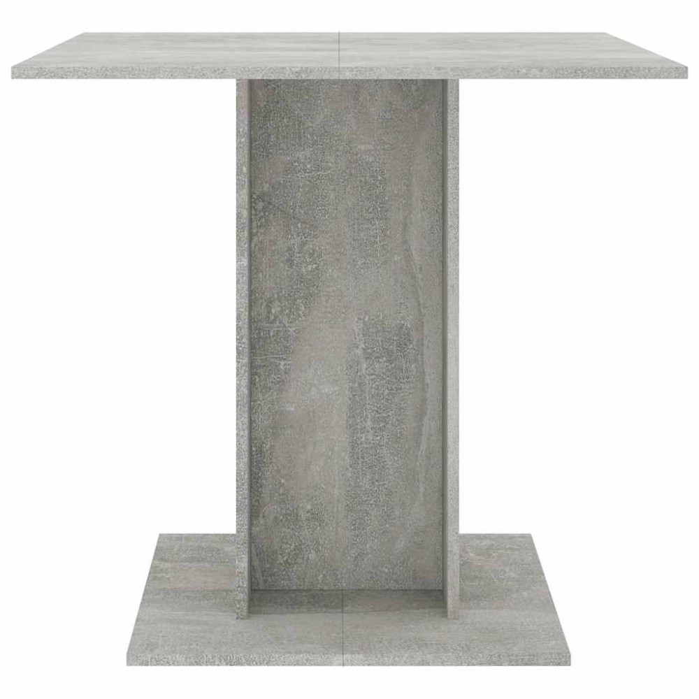 Produktbild för Matbord betonggrå 80x80x75 cm konstruerat trä