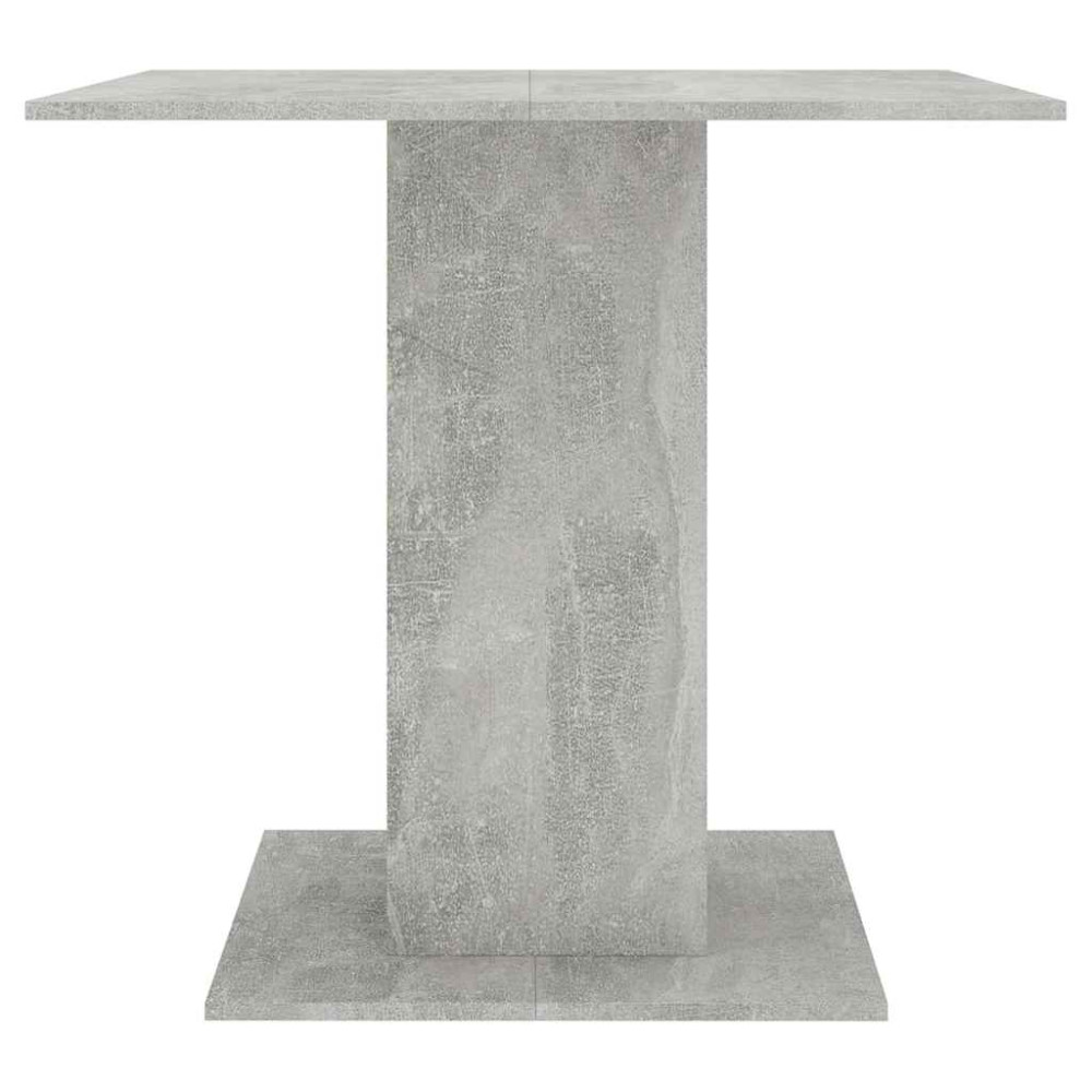 Produktbild för Matbord betonggrå 80x80x75 cm konstruerat trä