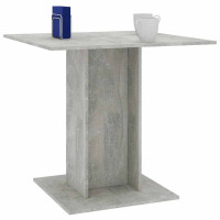 Produktbild för Matbord betonggrå 80x80x75 cm konstruerat trä
