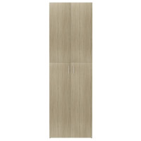 Produktbild för Kontorsskåp sonoma-ek 60x32x190 cm konstruerat trä
