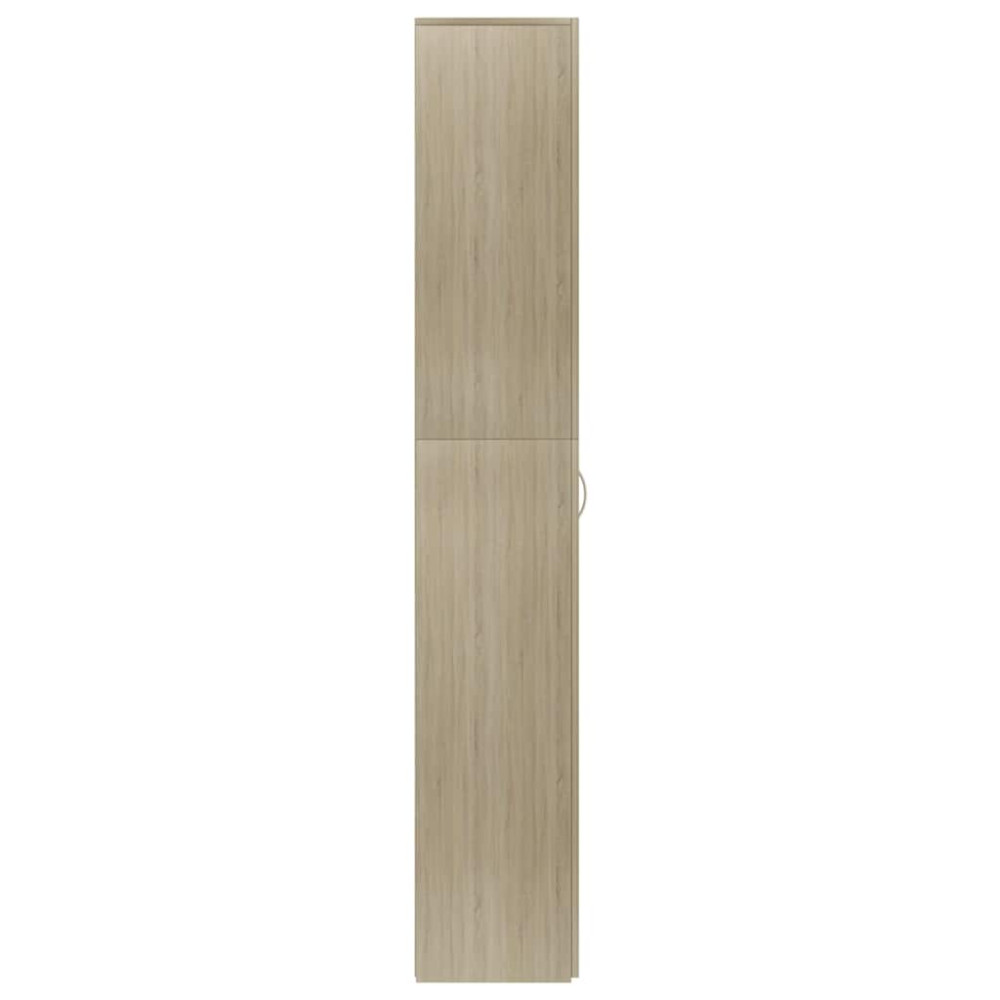 Produktbild för Kontorsskåp sonoma-ek 60x32x190 cm konstruerat trä