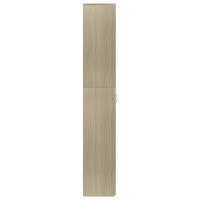 Produktbild för Kontorsskåp sonoma-ek 60x32x190 cm konstruerat trä