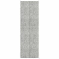 Produktbild för Kontorsskåp betonggrå 60x32x190 cm konstruerat trä