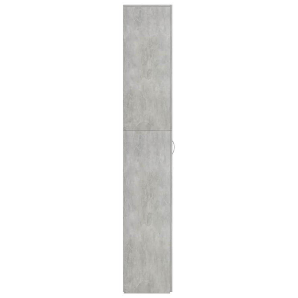 Produktbild för Kontorsskåp betonggrå 60x32x190 cm konstruerat trä