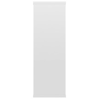 Produktbild för Vägghyllor vit högglans 104x20x58,5 cm konstruerat trä