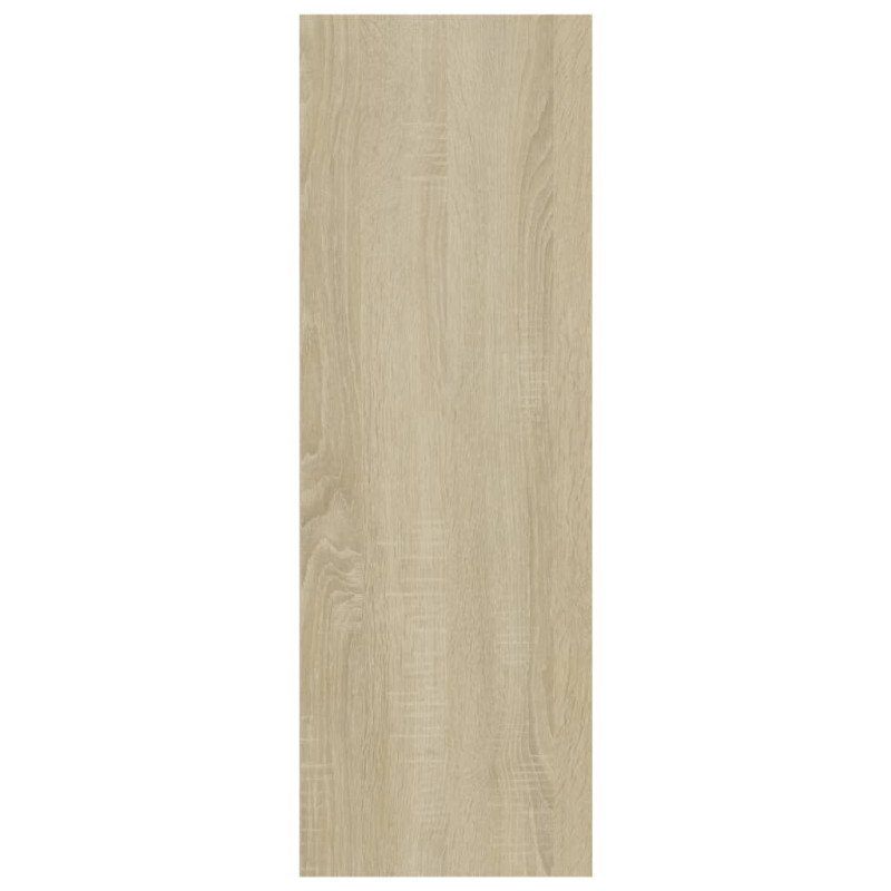 Produktbild för Bokhylla/skänk sonoma-ek 66x30x98 cm konstruerat trä