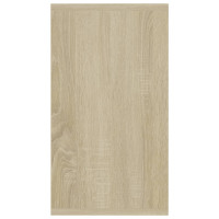 Produktbild för Bokhylla/skänk sonoma-ek 66x30x98 cm konstruerat trä