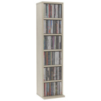 Produktbild för CD-hylla sonoma-ek 21x20x88 cm konstruerat trä