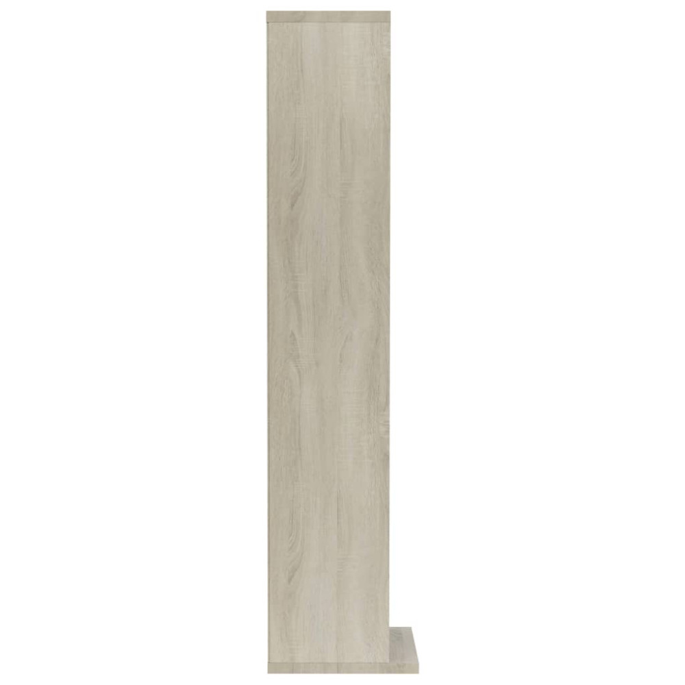 Produktbild för CD-hylla sonoma-ek 21x20x88 cm konstruerat trä