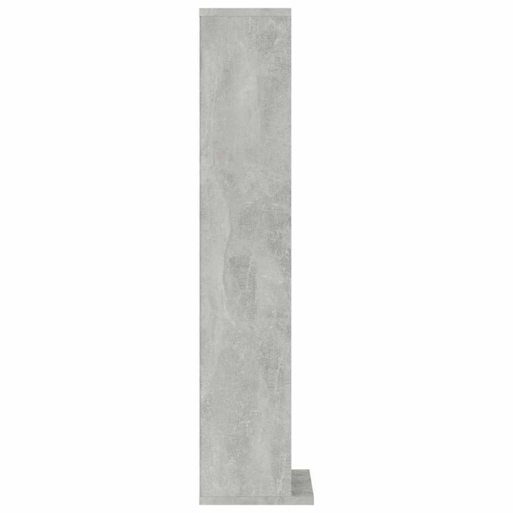 Produktbild för CD-hylla betonggrå 21x20x88 cm konstruerat trä