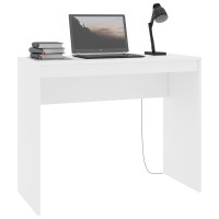 Miniatyr av produktbild för Skrivbord vit 90x40x72 cm konstruerat trä