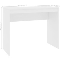 Miniatyr av produktbild för Skrivbord vit 90x40x72 cm konstruerat trä