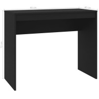 Produktbild för Skrivbord svart 90x40x72 cm konstruerat trä