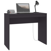 Miniatyr av produktbild för Skrivbord grå 90x40x72 cm konstruerat trä