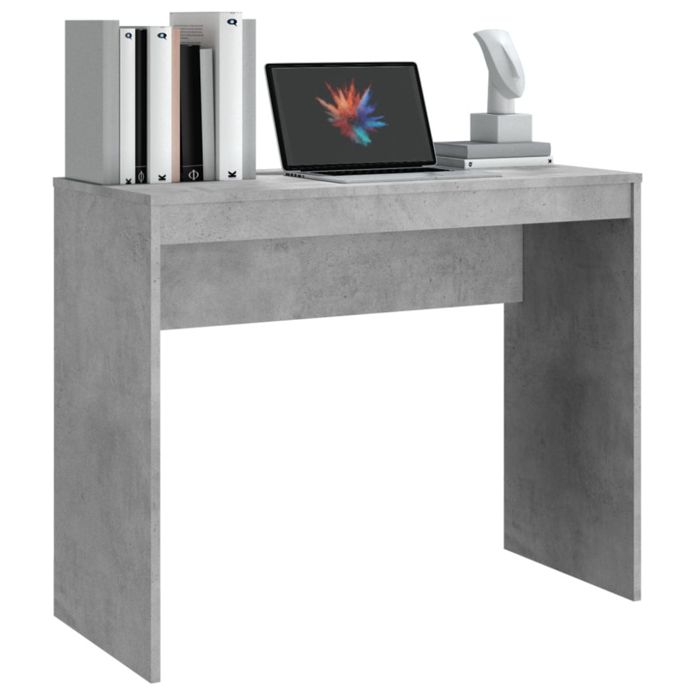 Produktbild för Skrivbord betonggrå 90x40x72 cm konstruerat trä