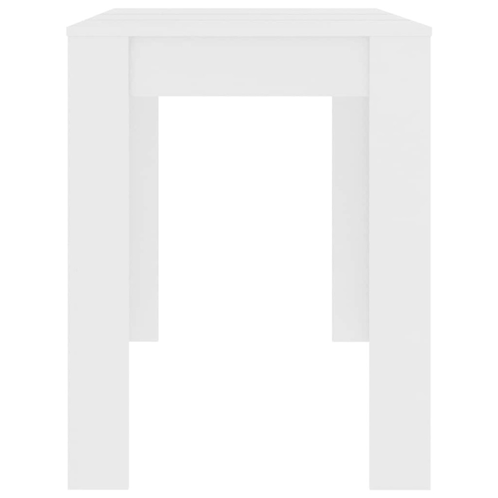 Produktbild för Matbord vit 120x60x76 cm konstruerat trä