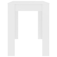 Produktbild för Matbord vit 120x60x76 cm konstruerat trä