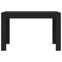 Miniatyr av produktbild för Matbord svart 120x60x76 cm konstruerat trä