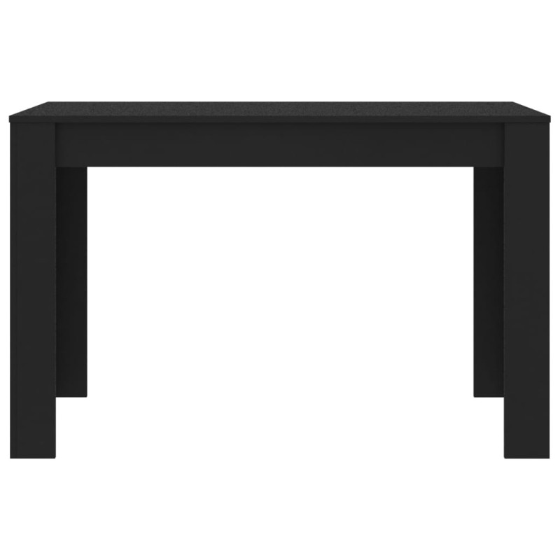 Produktbild för Matbord svart 120x60x76 cm konstruerat trä