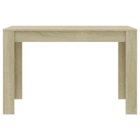 Produktbild för Matbord sonoma-ek 120x60x76 cm konstruerat trä