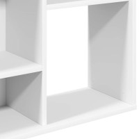 Produktbild för Rumsavdelare/bokhylla vit 100x24x140 cm konstruerat trä
