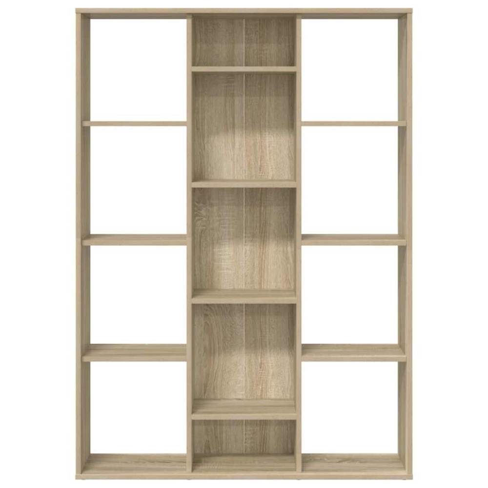 Produktbild för Rumsavdelare/bokhylla sonoma-ek 100x24x140 cm konstruerat trä
