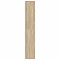 Produktbild för Rumsavdelare/bokhylla sonoma-ek 100x24x140 cm konstruerat trä