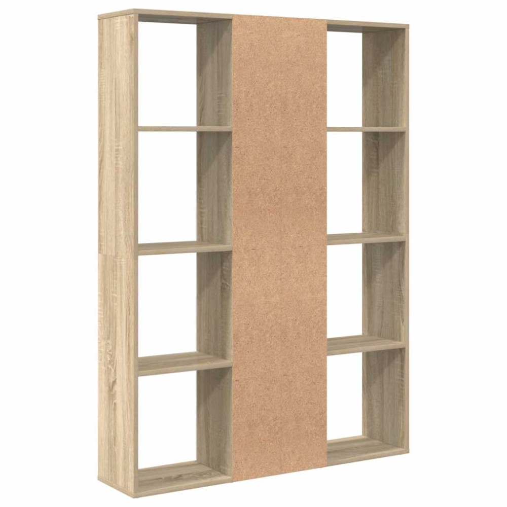 Produktbild för Rumsavdelare/bokhylla sonoma-ek 100x24x140 cm konstruerat trä