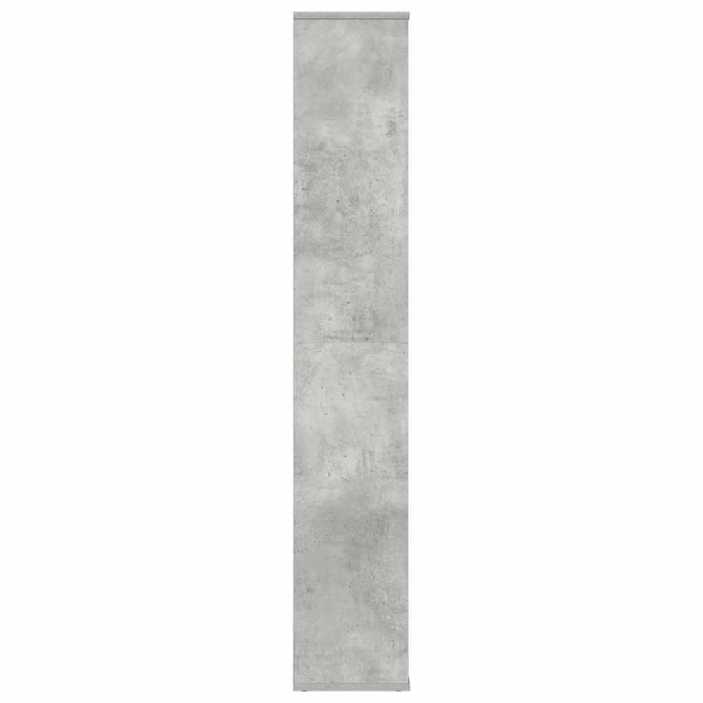 Produktbild för Rumsavdelare/bokhylla betonggrå 100x24x140 cm konstruerat trä