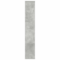 Produktbild för Rumsavdelare/bokhylla betonggrå 100x24x140 cm konstruerat trä