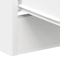 Produktbild för Sängbord 2 st vit 38x35x56 cm konstruerat trä